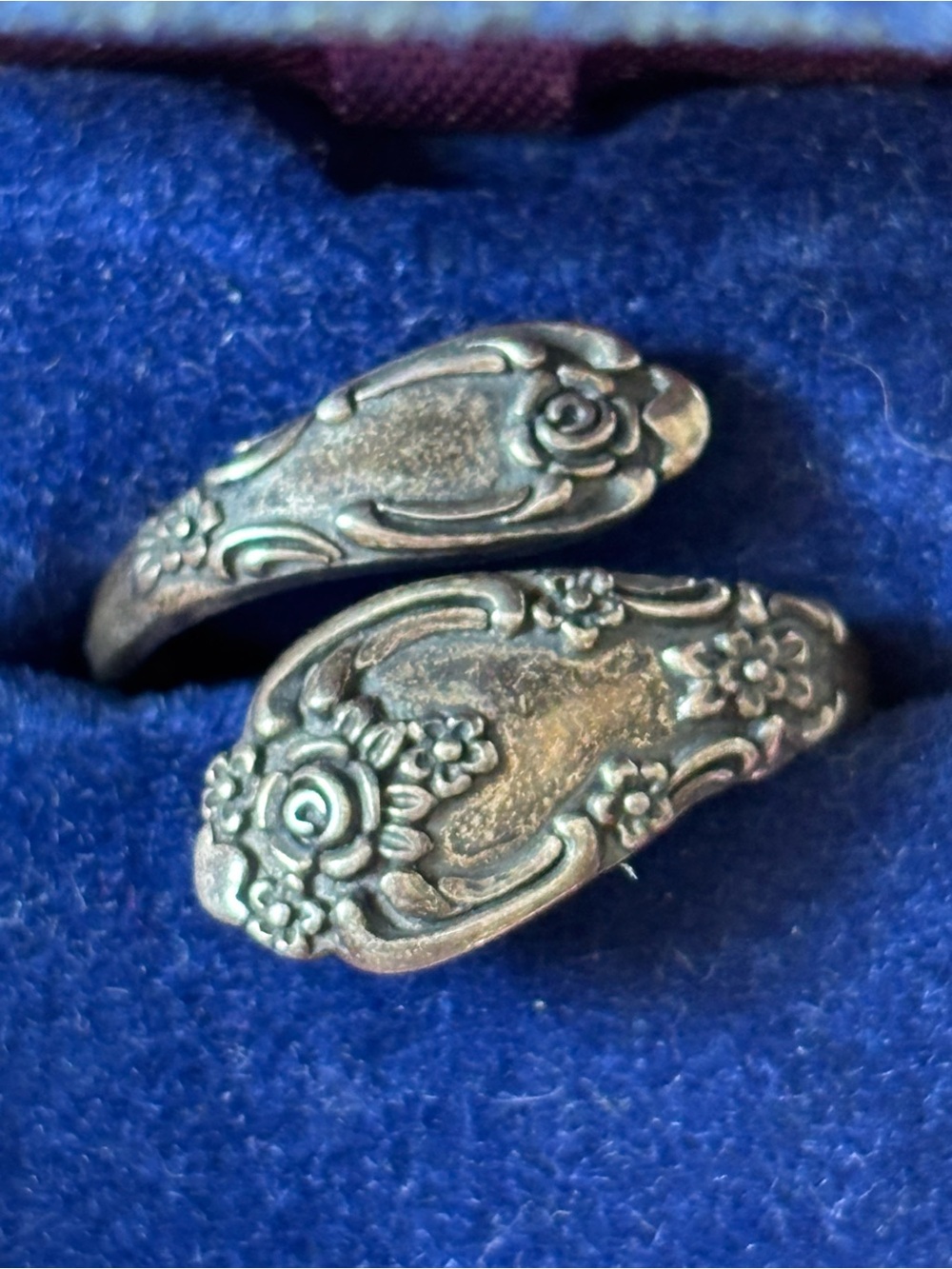 Sterling silver spoon ring, women’s fine jewelry, collectible